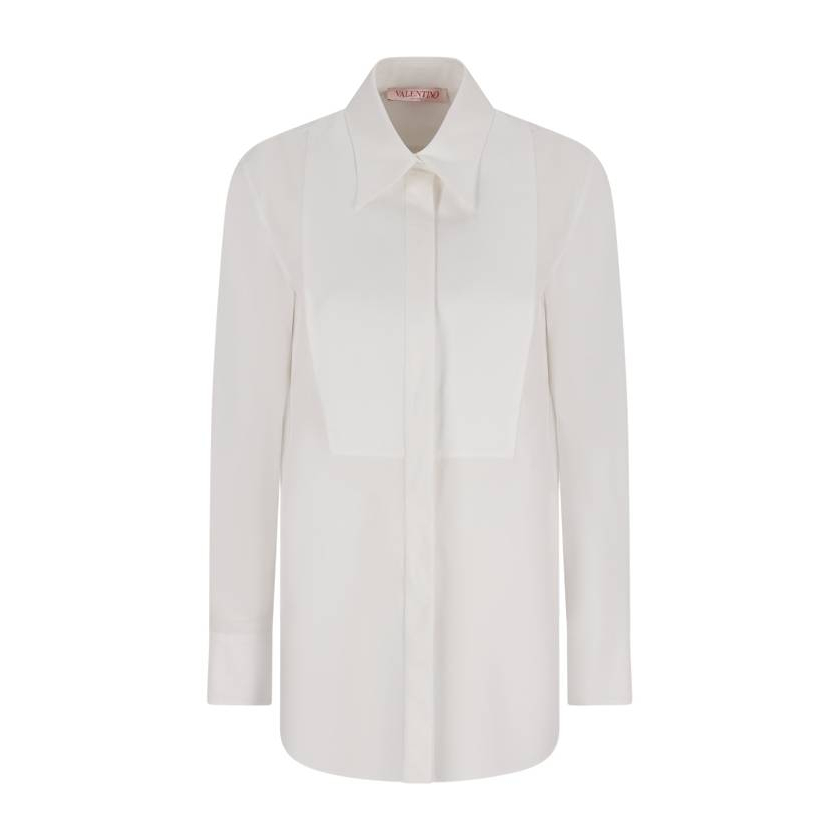 Chemise 'Curved Hem Smoking' pour Femmes