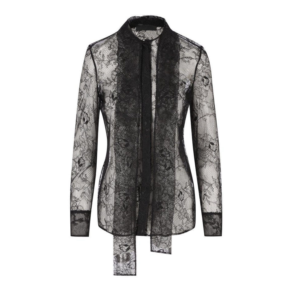 Top à manches longues 'Scarf Detailed' pour Femmes