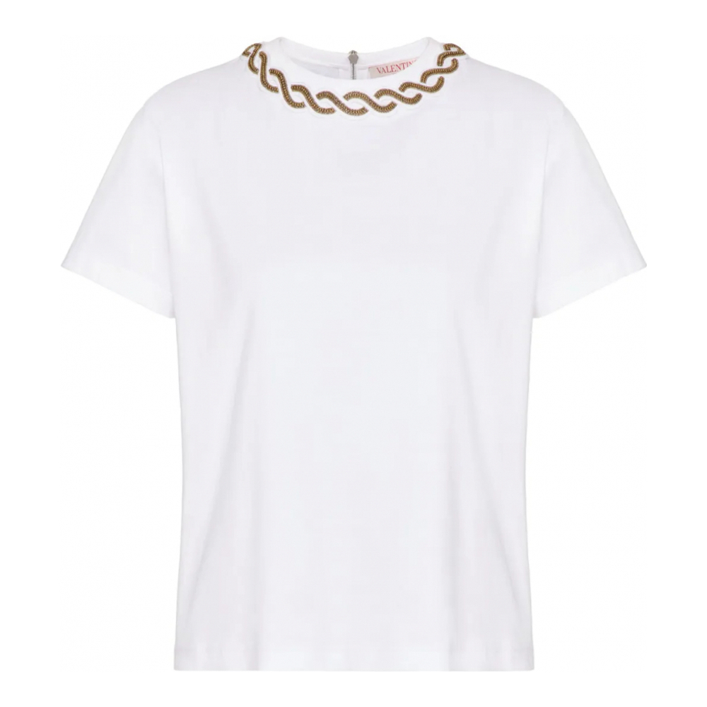 T-shirt 'Bead-Trim' pour Femmes