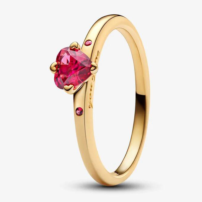 Bague 'Red Heart Solitaire' pour Femmes