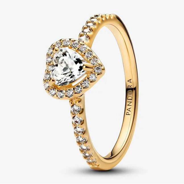 Bague 'Embossed Heart' pour Femmes