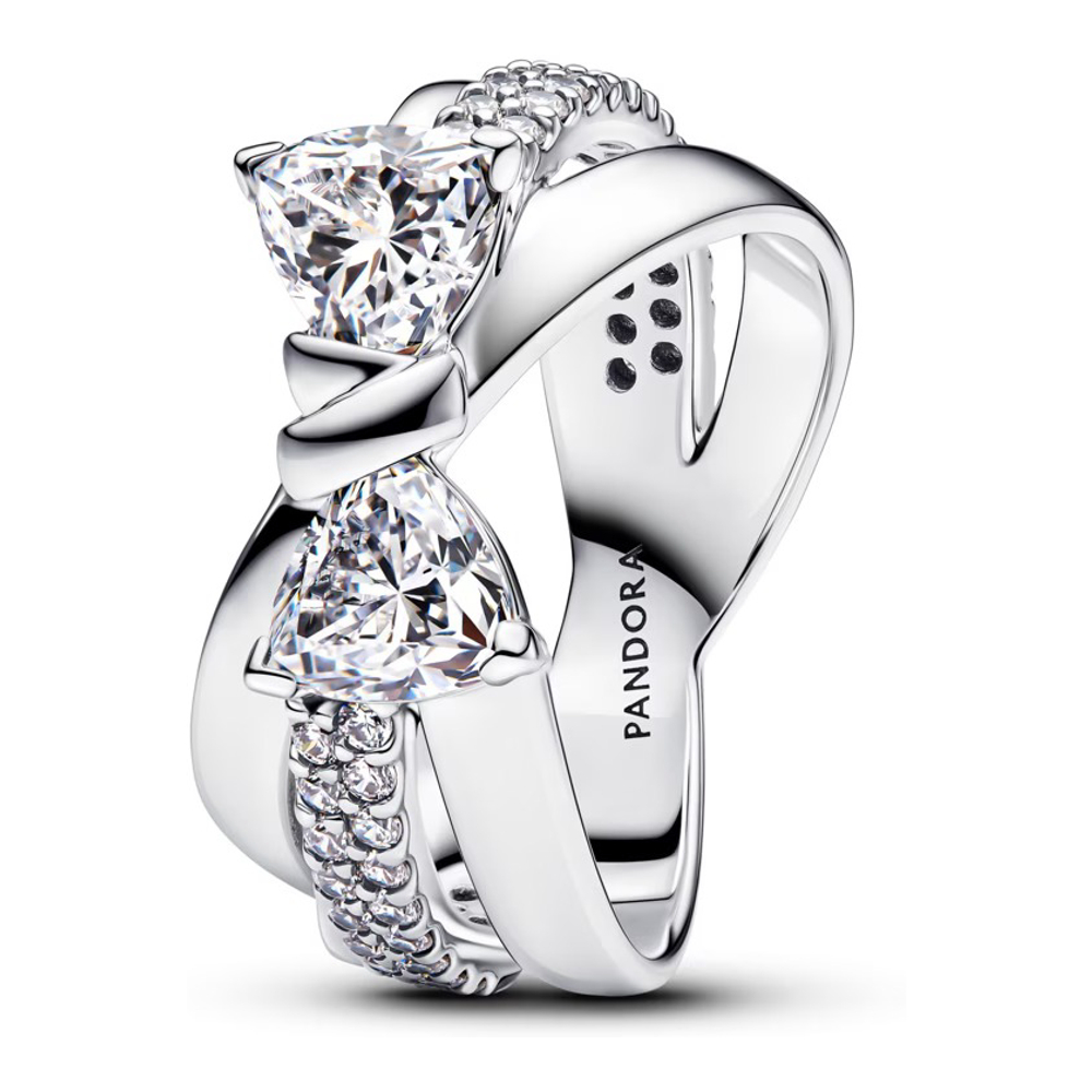 Women's 'Braided Band With Bright Bow' Ring