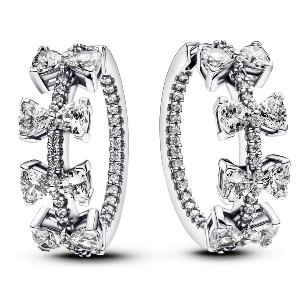 Women's 'Hoop With Bright Bows' Earrings