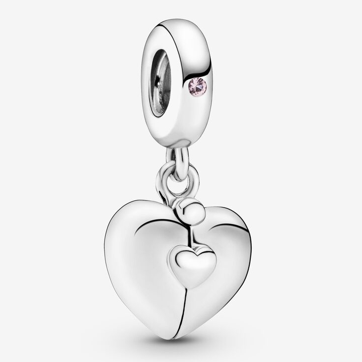 Charm 'Family Heart Locket Dangle' pour Femmes