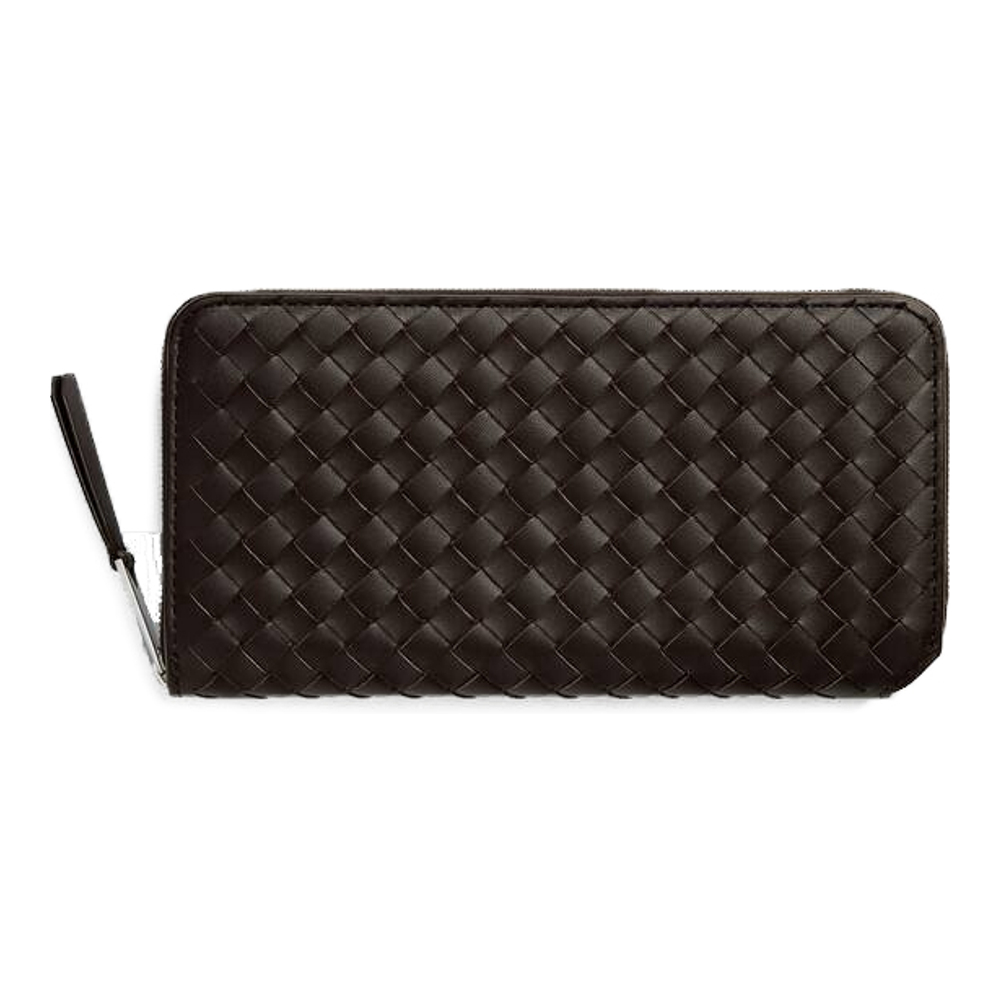 'Intrecciato Piccolo Zip Around' Portemonnaie für Herren