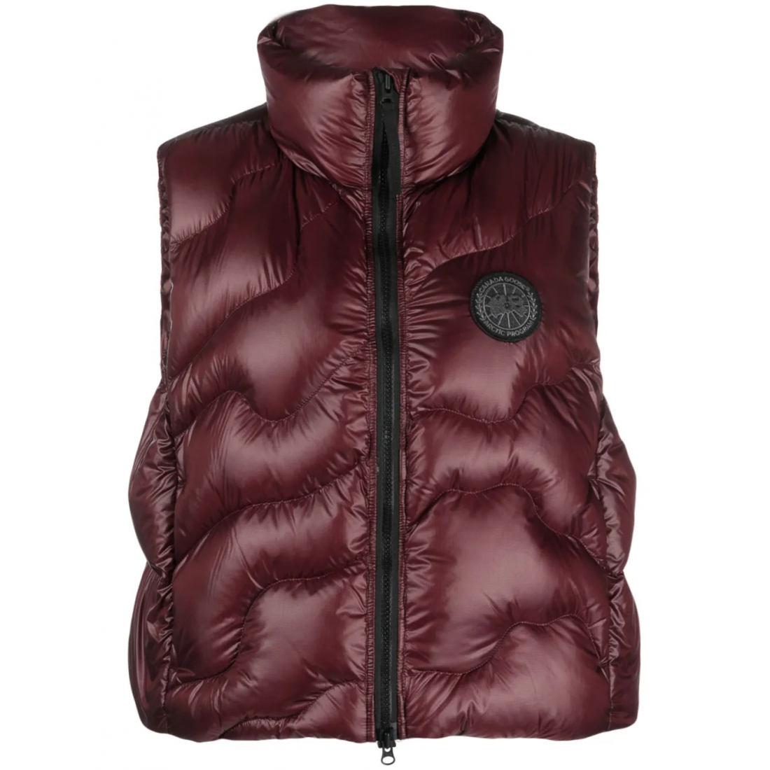 'Logo-Patch' Puffer-Weste für Damen