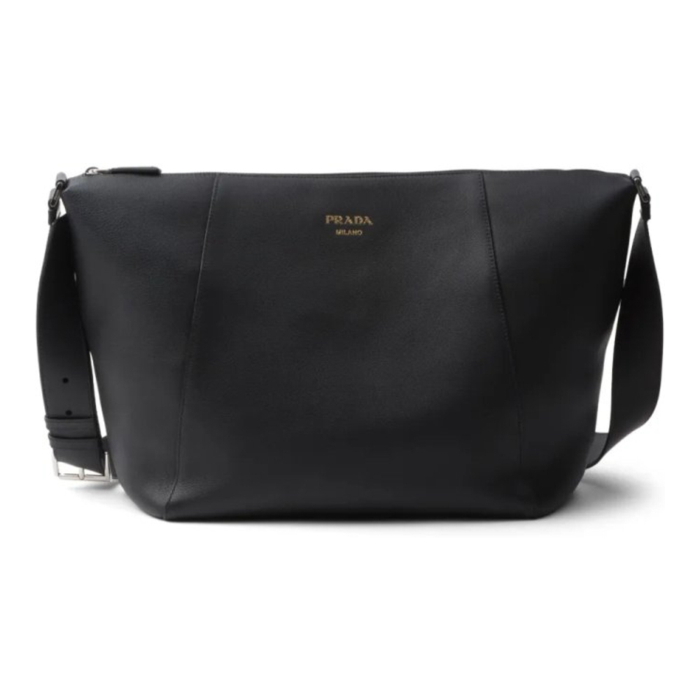 Men's 'Logo-Stamp' Shoulder Bag