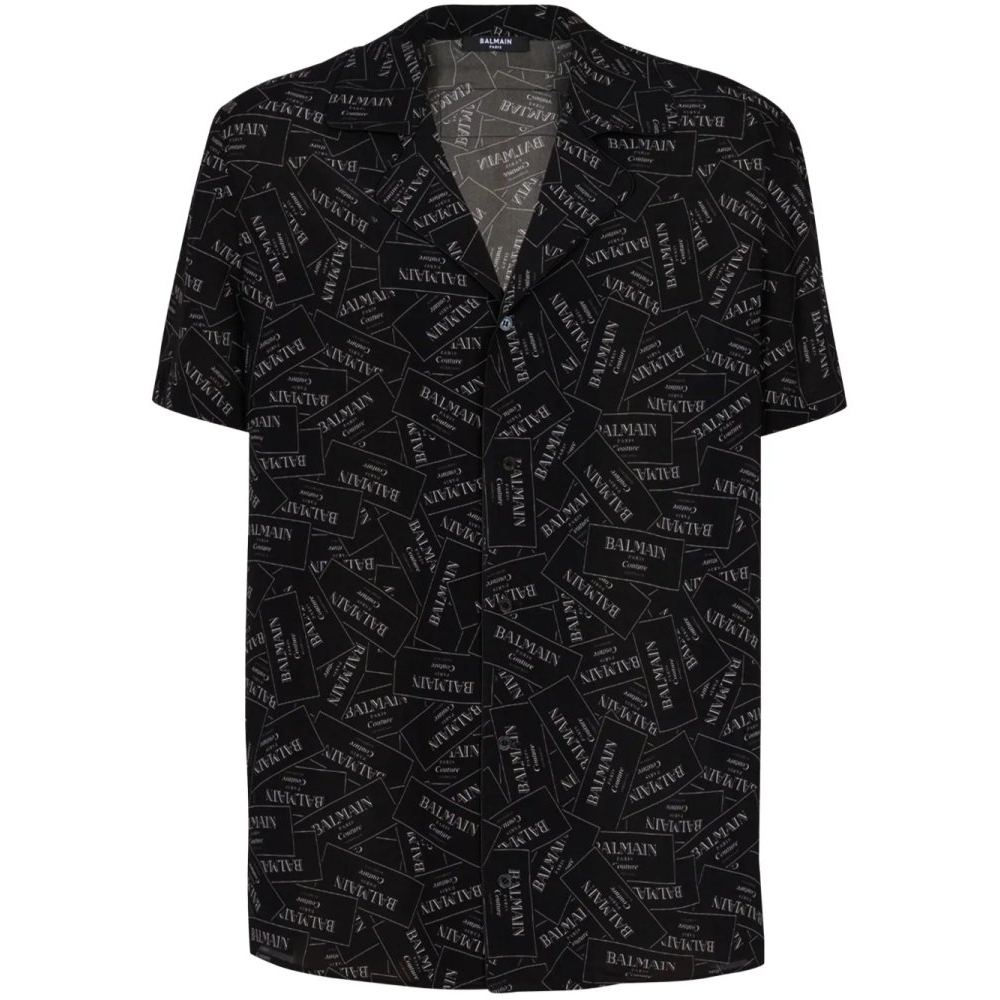 Chemise à manches courtes 'Logo-Print' pour Hommes