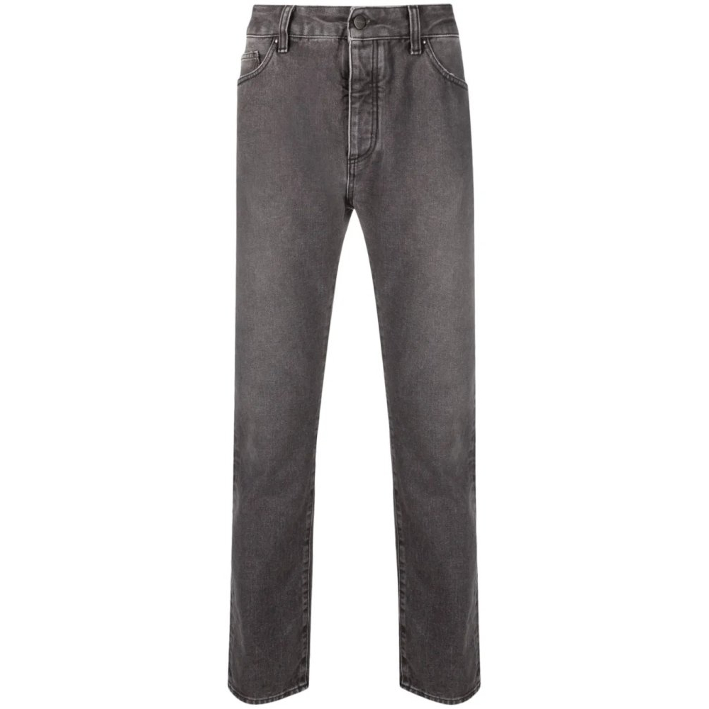 Jeans 'Logo Print Straight Leg' pour Hommes