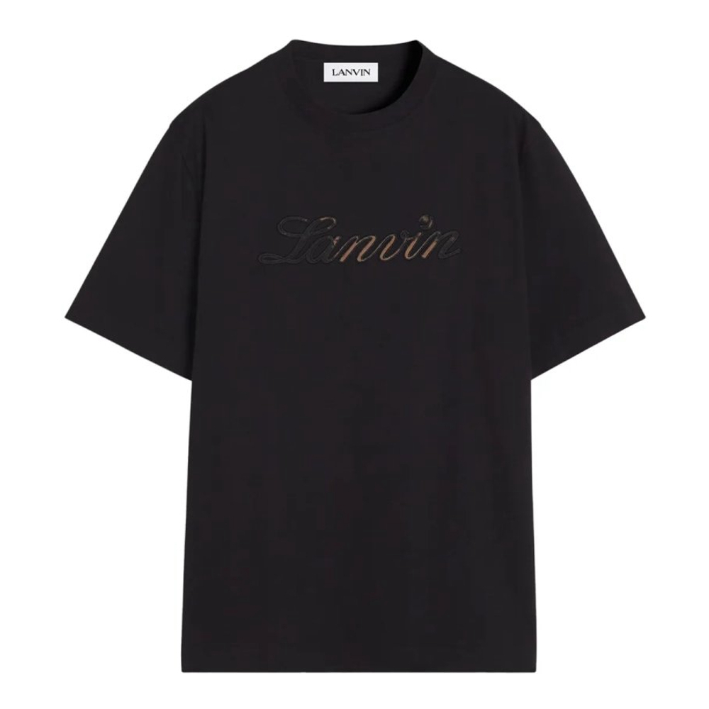T-shirt 'Logo-Embroidered' pour Hommes