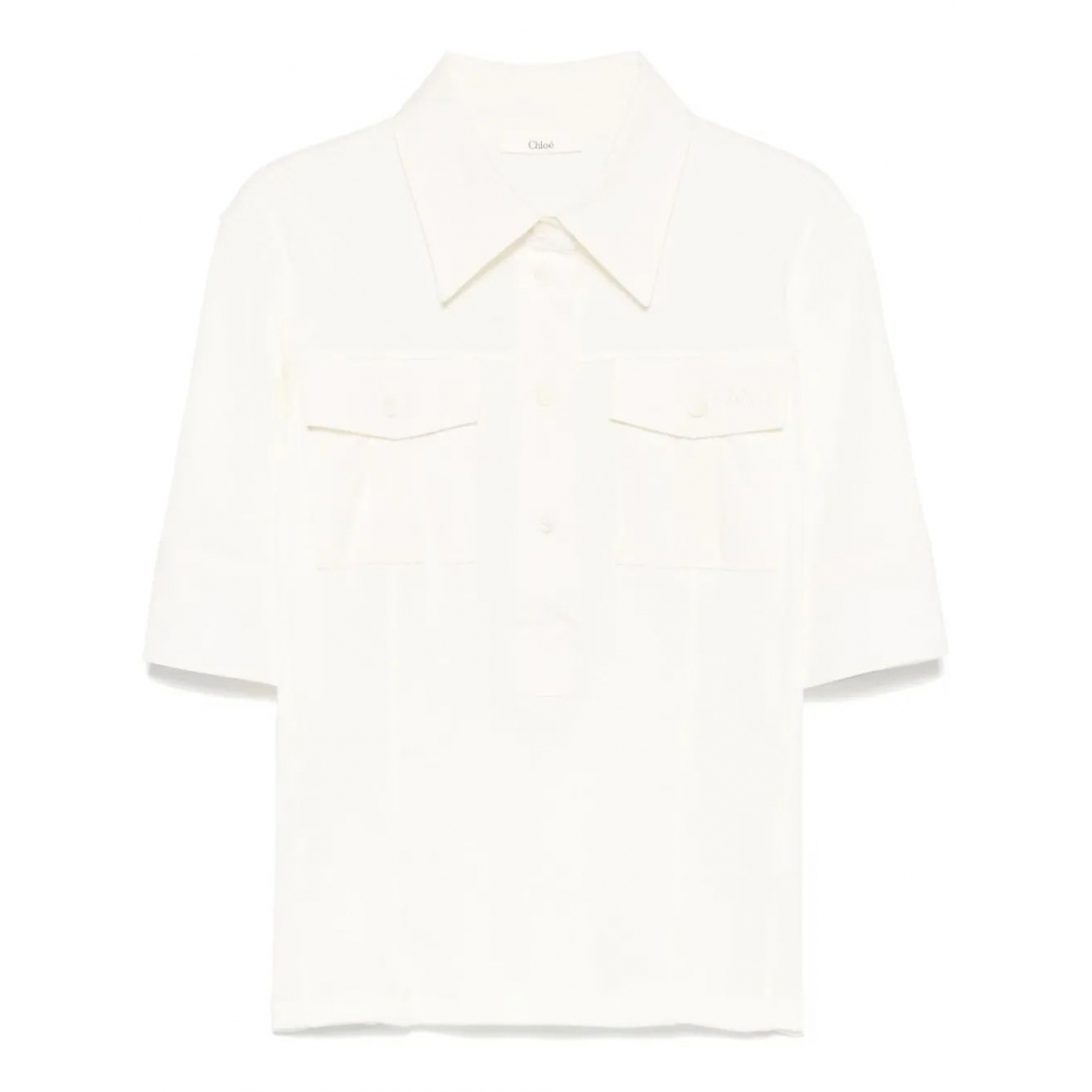 Top à manches courtes 'Logo-Embroidered Polo' pour Femmes