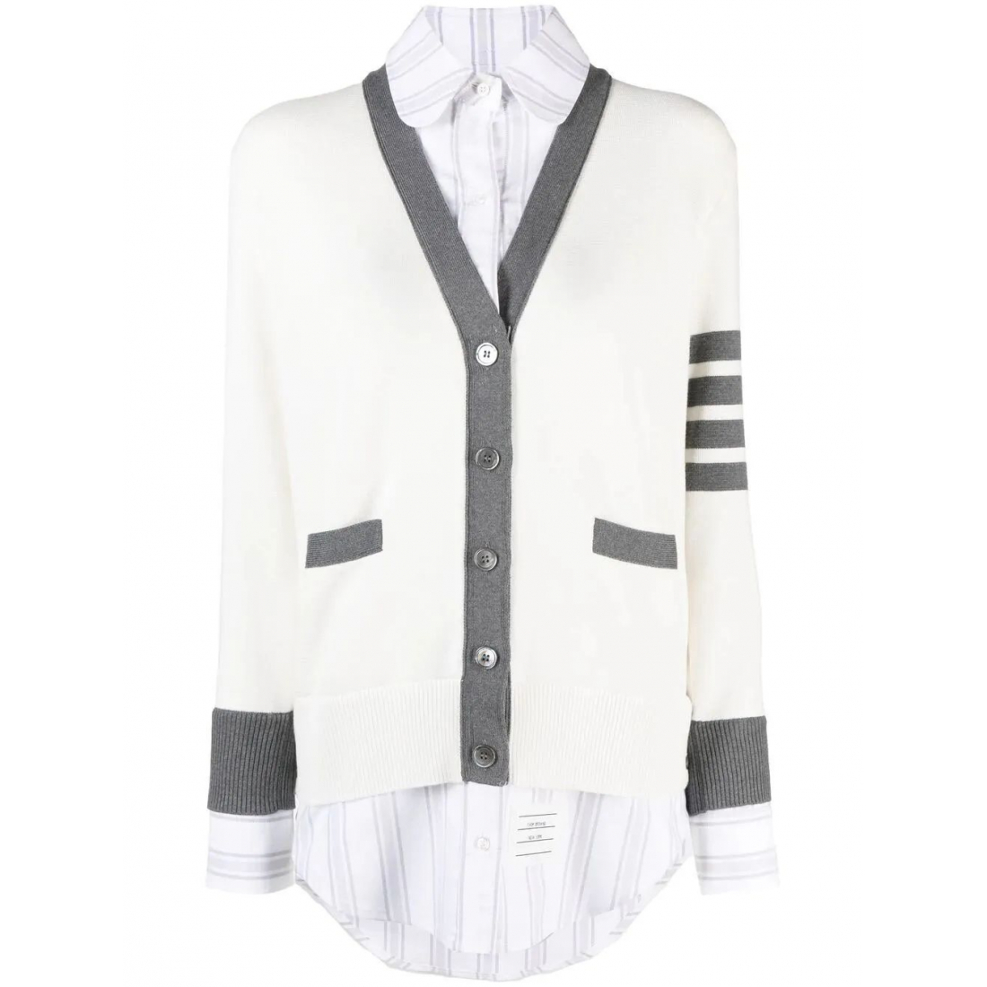 Women's 'Stripes In A Layering Look' Cardigan