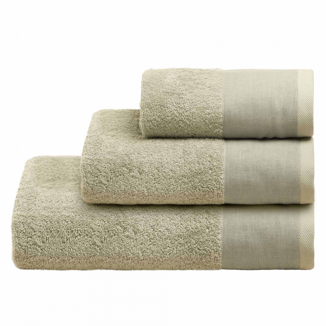 Mojave Ensemble De 3 Serviettes - Bain + Main + Invité, Sable