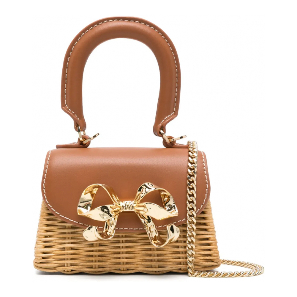 Women's 'Rattan Bow' Mini Bag