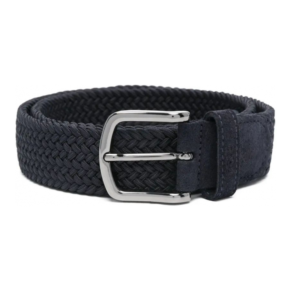 Ceinture 'Leather-Trim Woven' pour Hommes