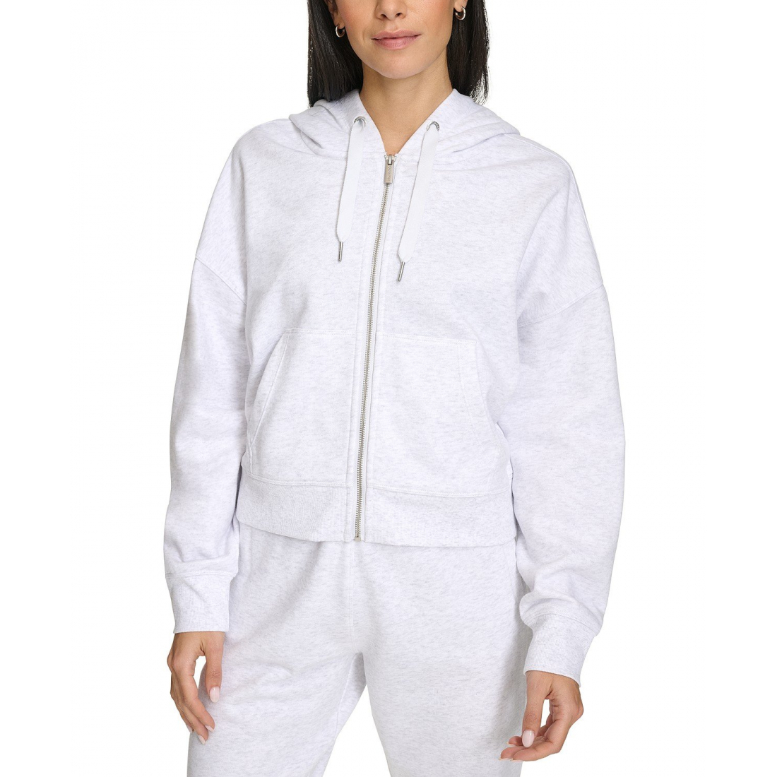 Women's 'Fleece Crop Zip-Front Long-Sleeve' Hoodie