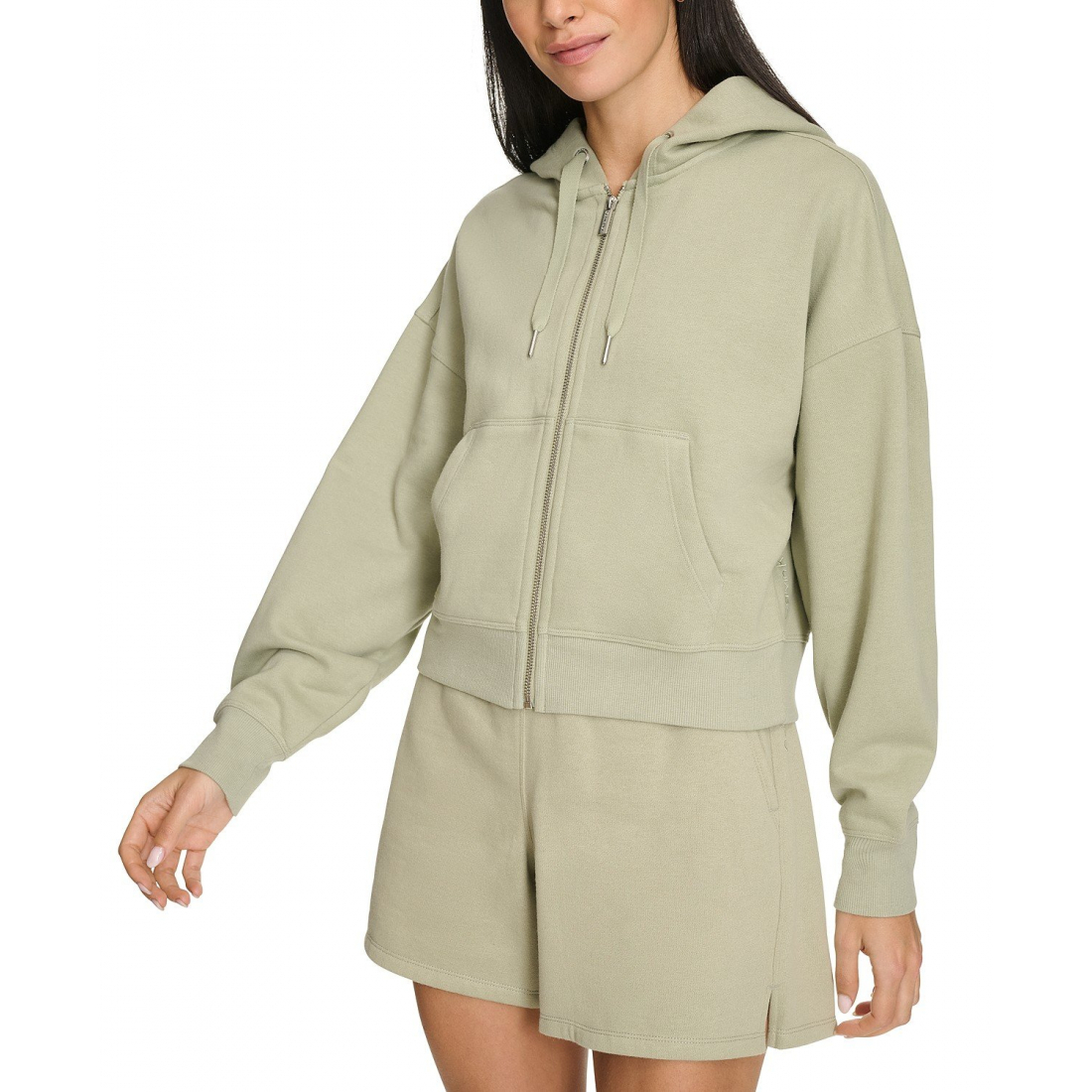 Women's 'Fleece Crop Zip-Front Long-Sleeve' Hoodie