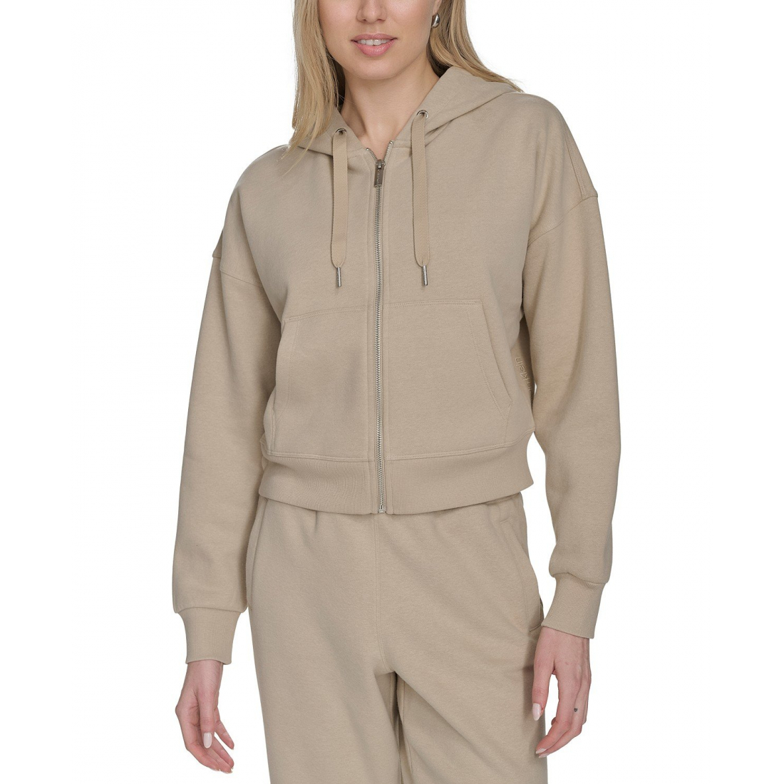 Women's 'Fleece Crop Zip-Front Long-Sleeve' Hoodie