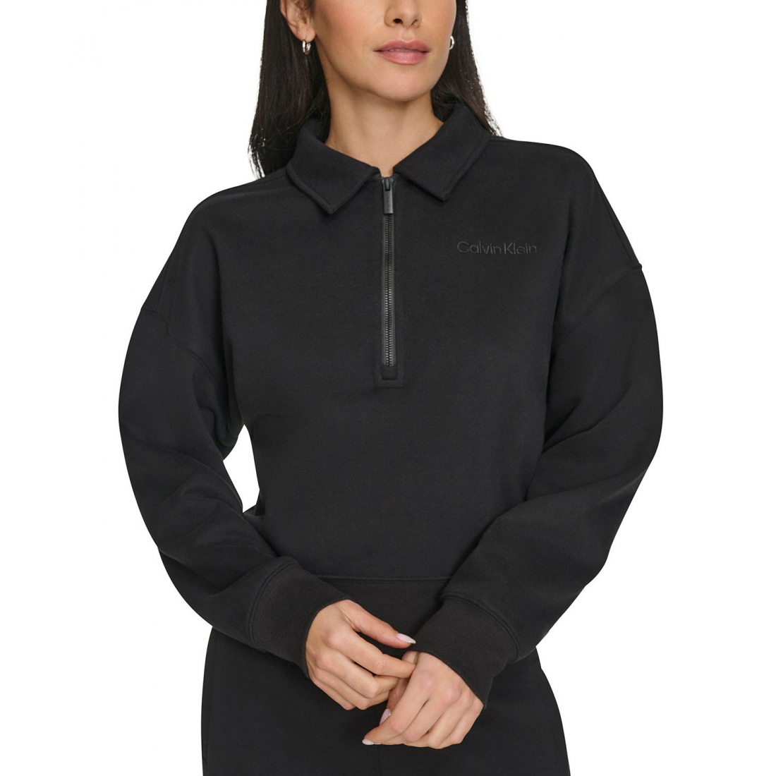 Sweatshirt 'Performance Logo Half-Zip Cozy Fleece' pour Femmes