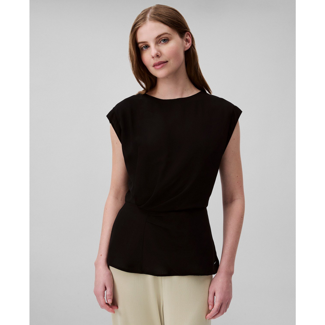 Haut sans manches 'Twisted-Front Chiffon' pour Femmes