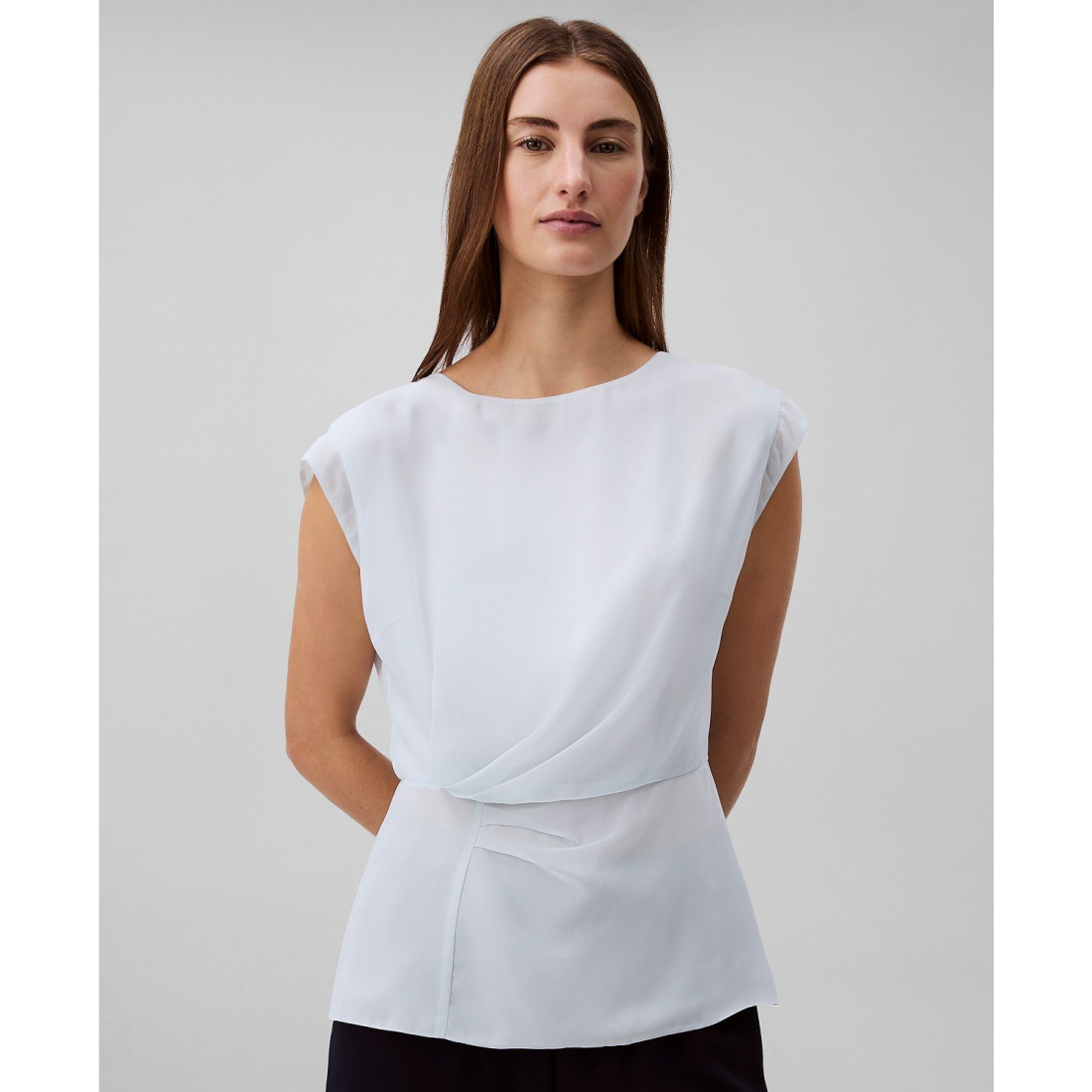 Haut sans manches 'Twisted-Front Chiffon' pour Femmes