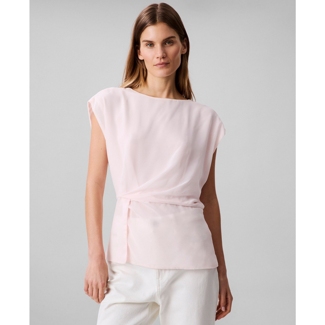 Haut sans manches 'Twisted-Front Chiffon' pour Femmes
