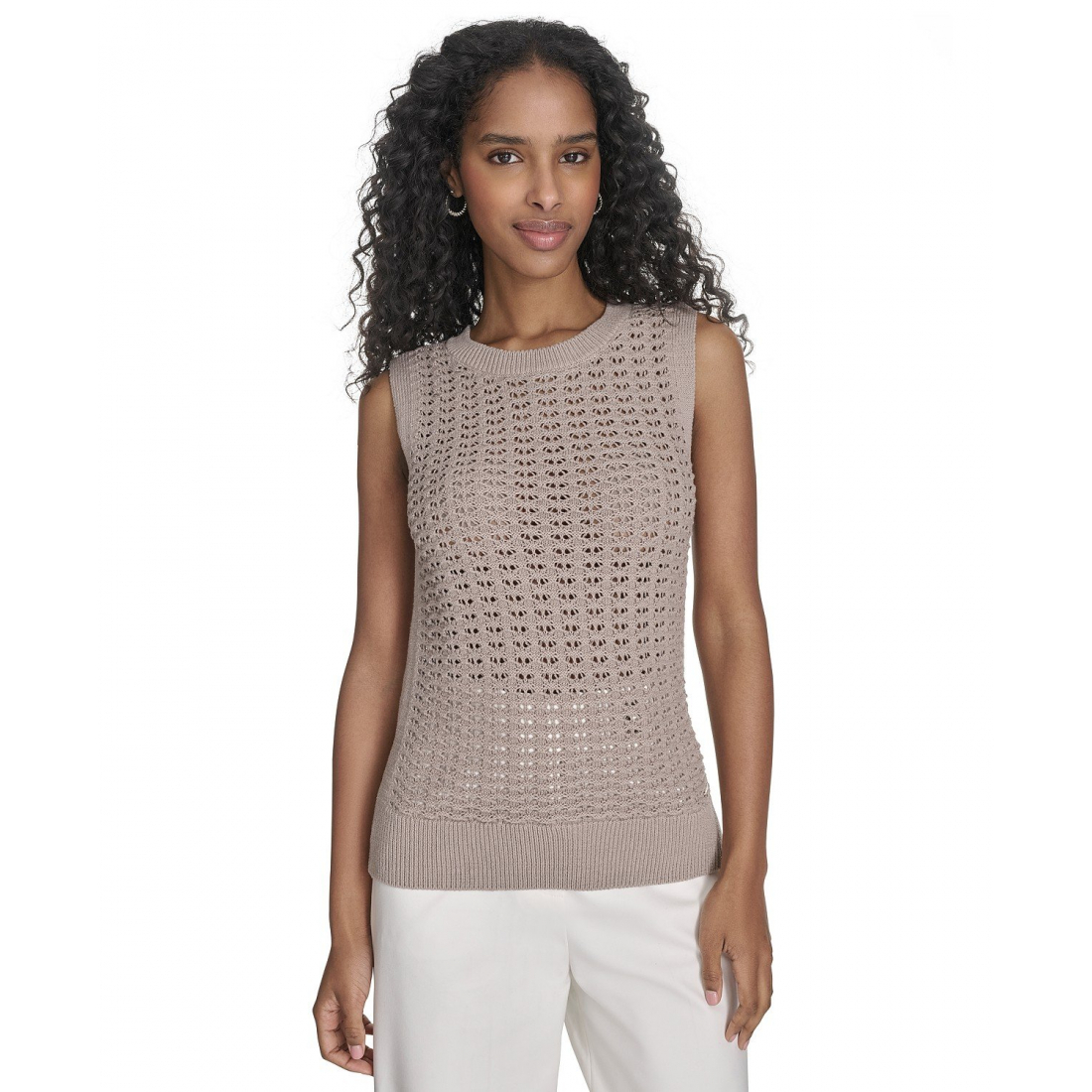 Haut sans manches 'Sleeveless Cotton Crochet' pour Femmes