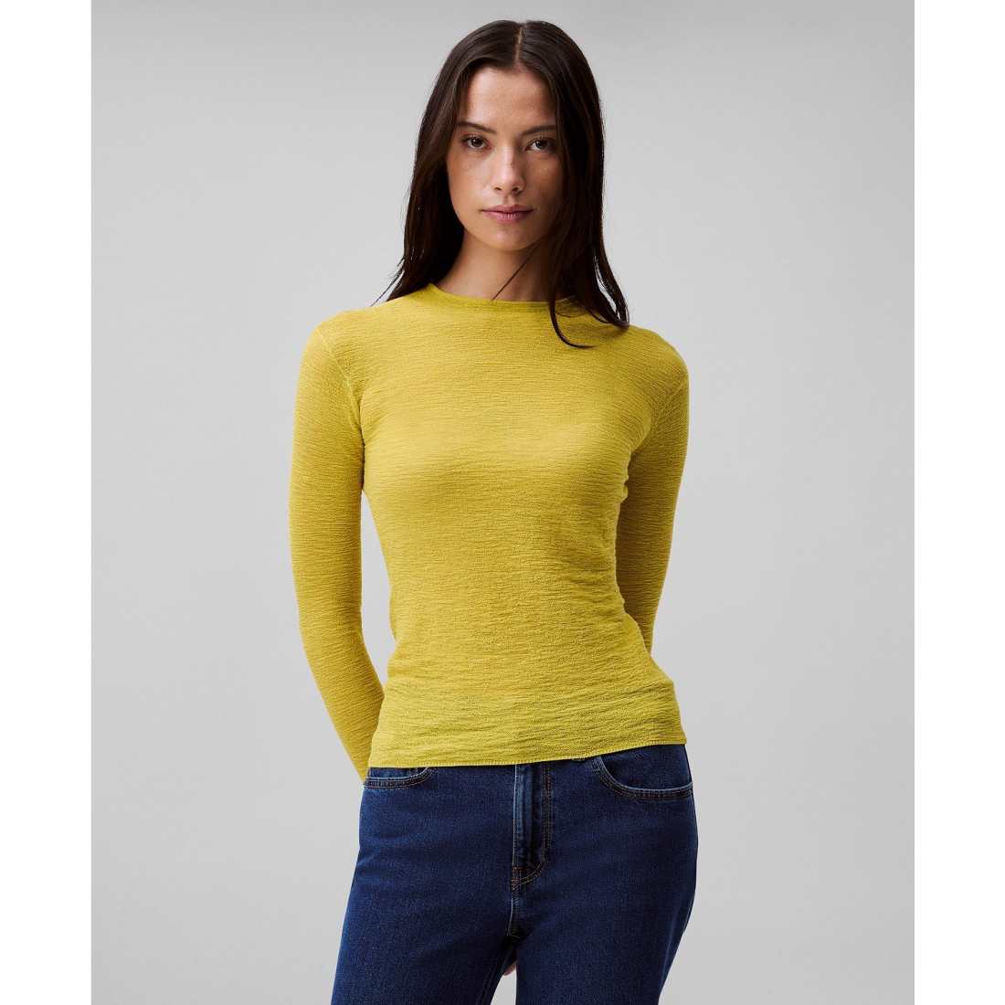 Top à manches longues 'Textured Knit' pour Femmes