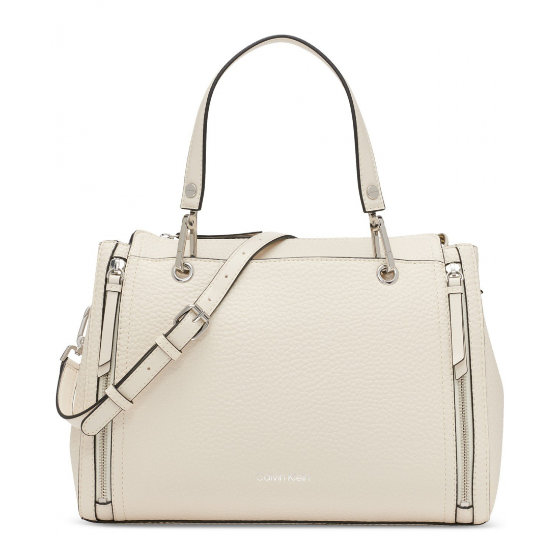 Women's 'Garnet Triple Compartment Top Zipper' Satchel