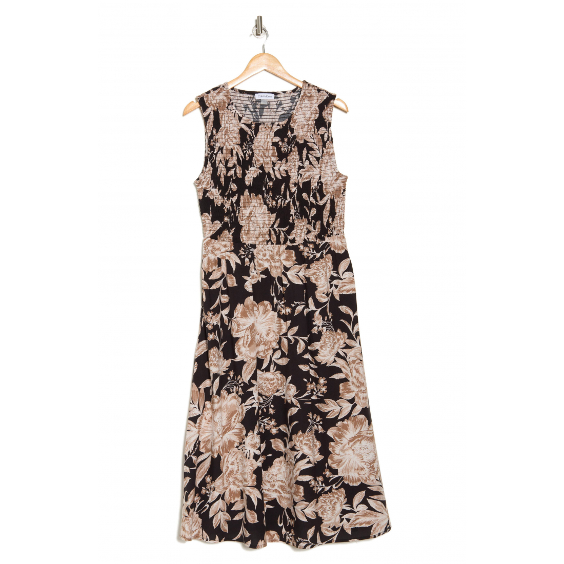 Robe Midi 'Floral Sleeveless Smocked Fit & Flare' pour Femmes