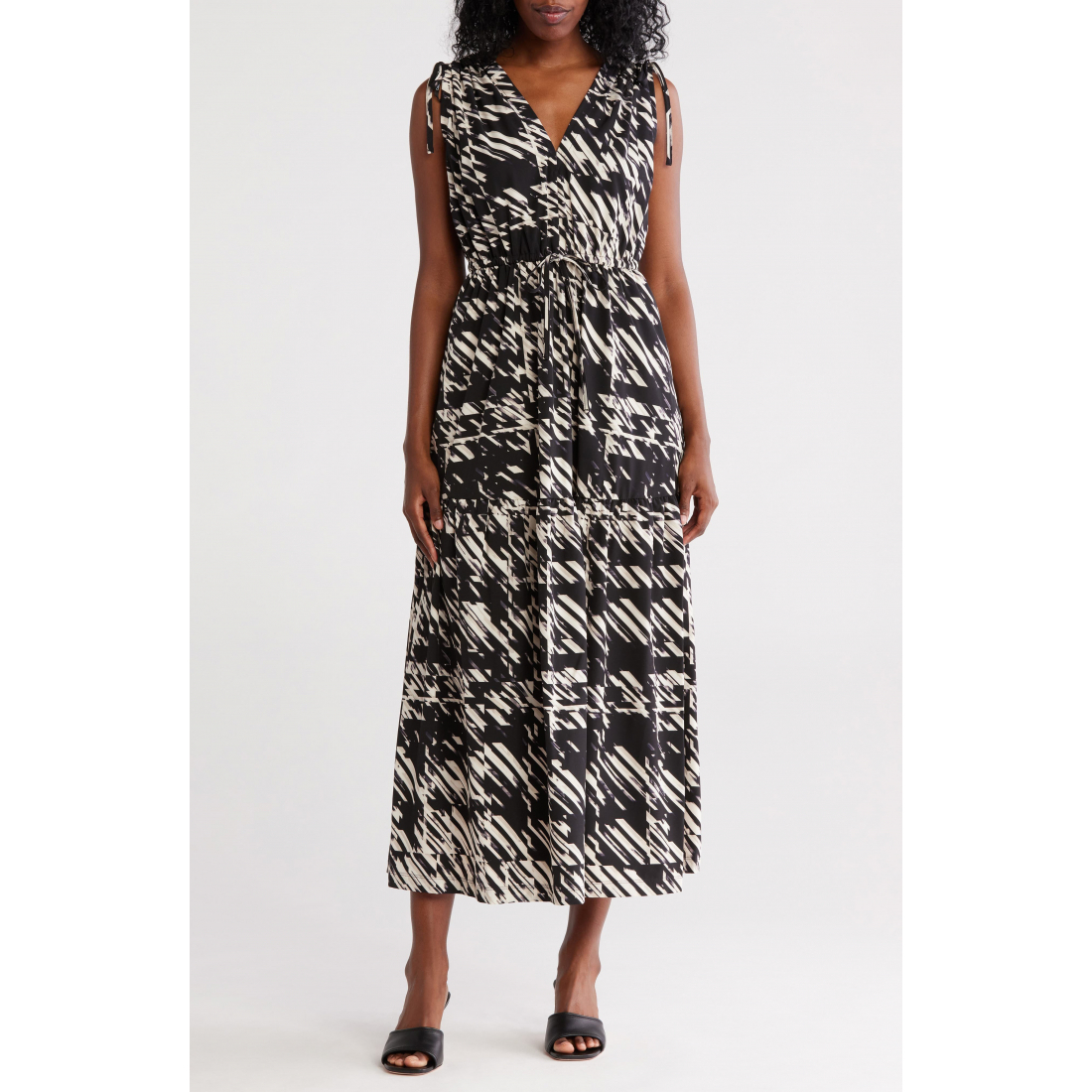 Robe maxi 'V-Neck Sleeveless Tiered' pour Femmes