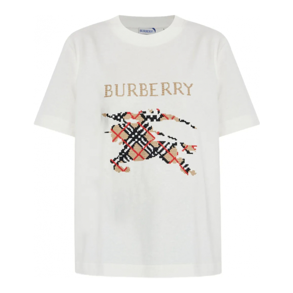 T-shirt 'Check-Motif Graphic' pour Femmes