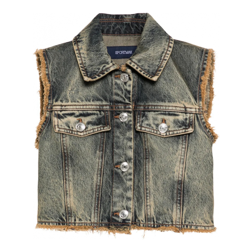 Gilet 'Scire Frayed' pour Femmes