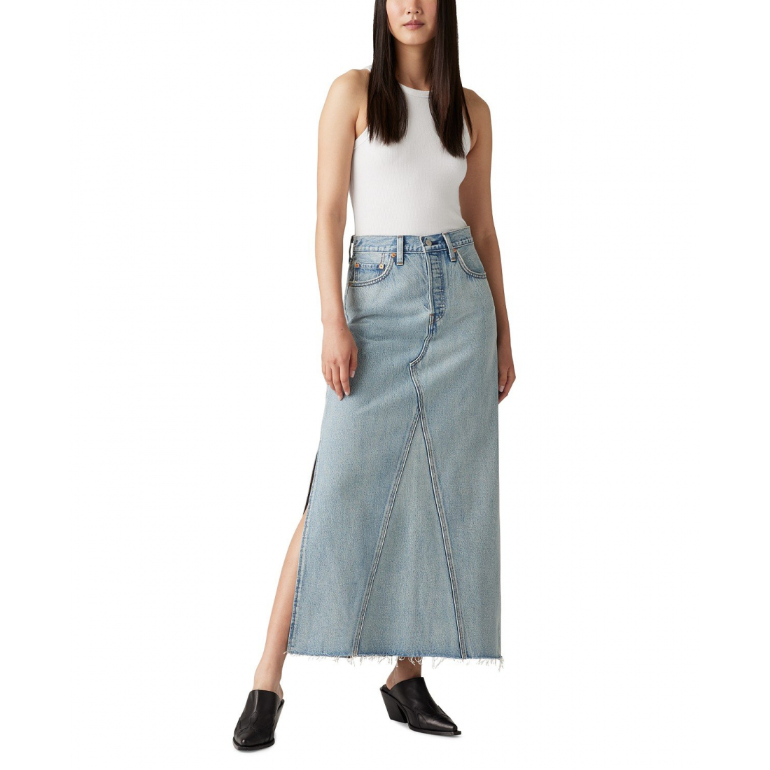 Jupe en Jean 'Iconic Side-Slit' pour Femmes