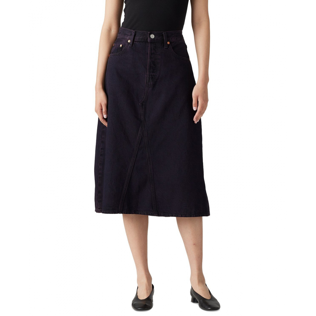 Jupe en Jean 'High Rise A-Line Deconstructed' pour Femmes