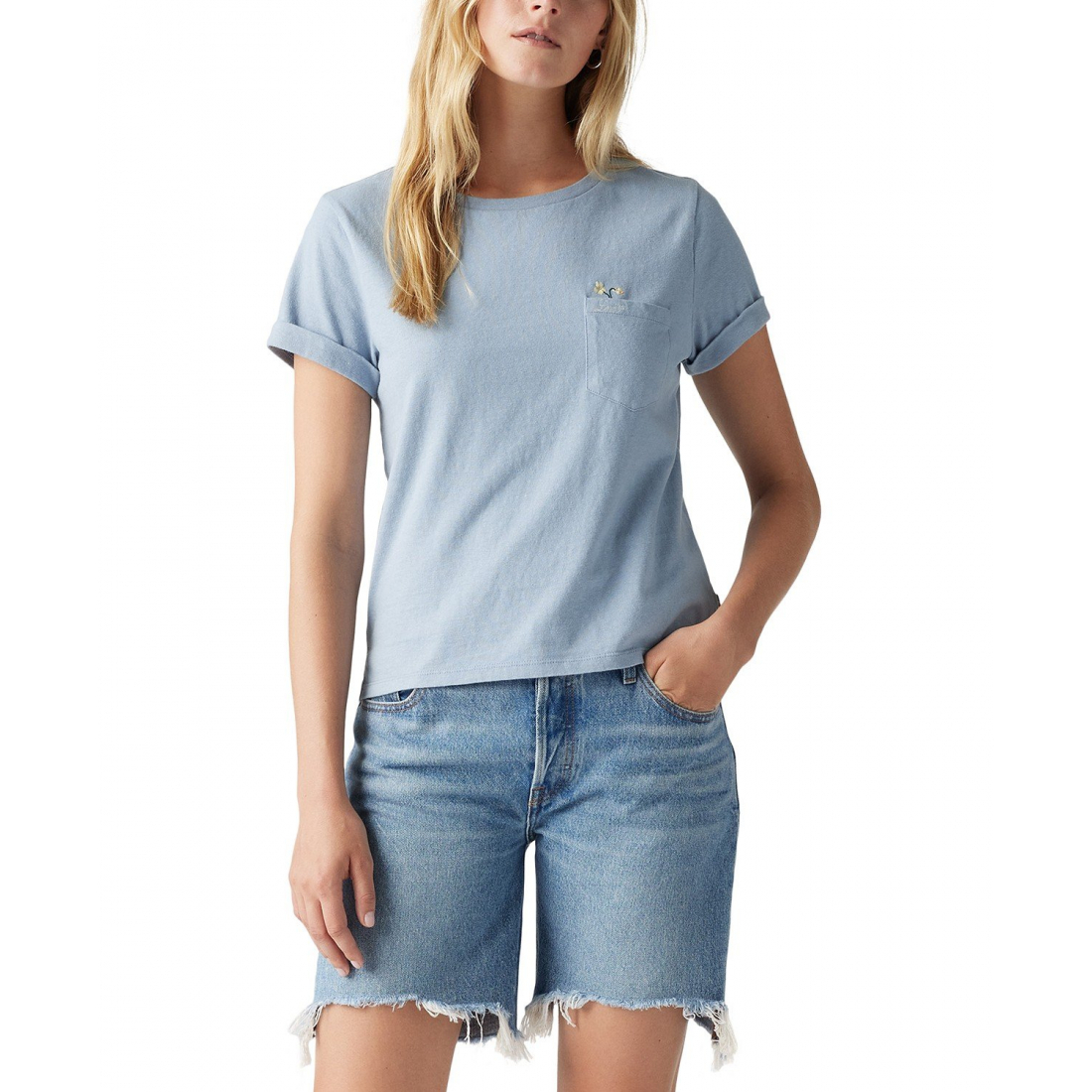 T-shirt 'Margot Embroidered-Trim' pour Femmes