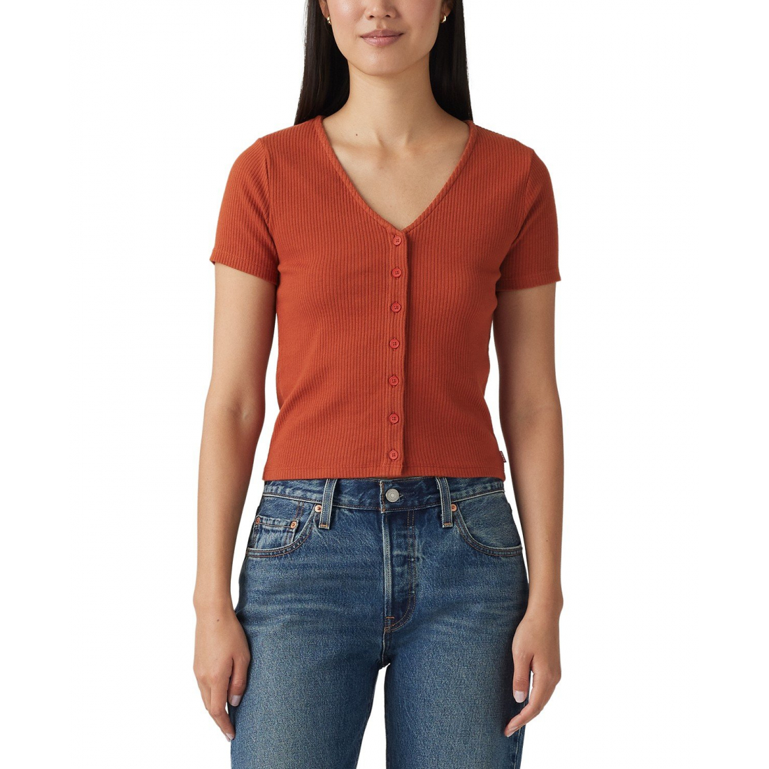 Top 'Muse Button-Front' pour Femmes