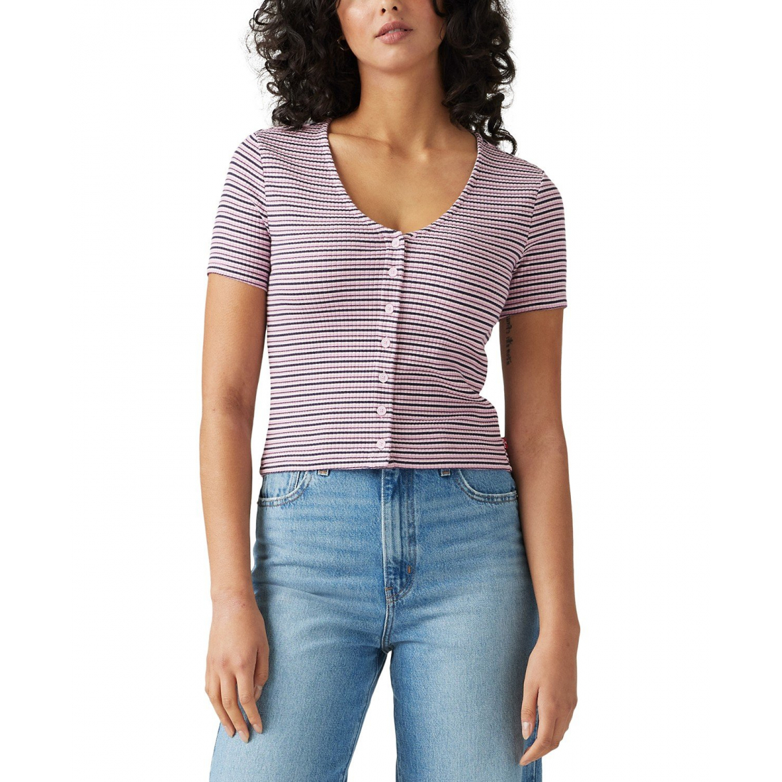 Top 'Muse Button-Front' pour Femmes