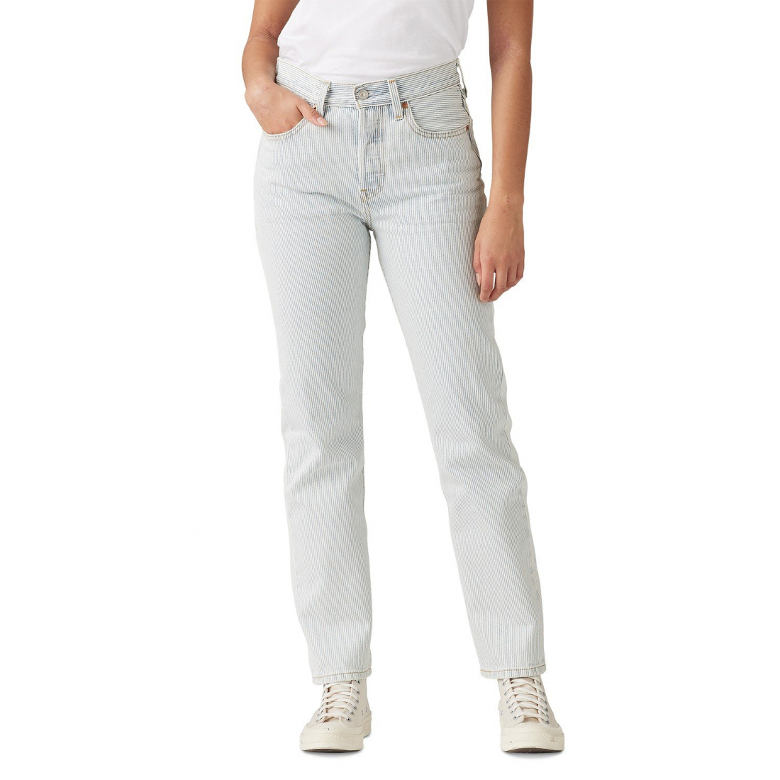 Jeans '501 Original-Fit Straight-Leg' pour Femmes