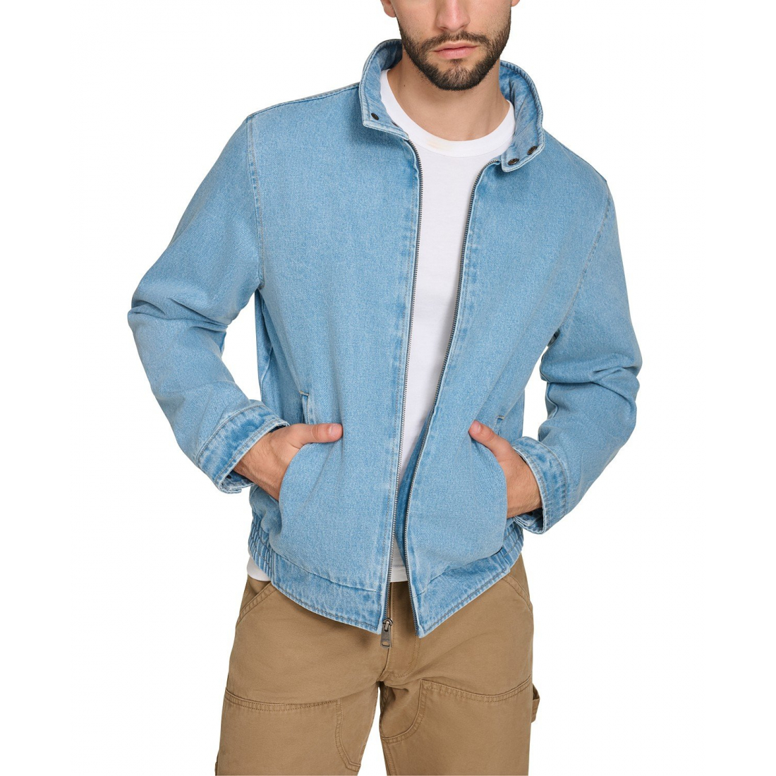 Veste en jeans 'Stand-Collar' pour Hommes