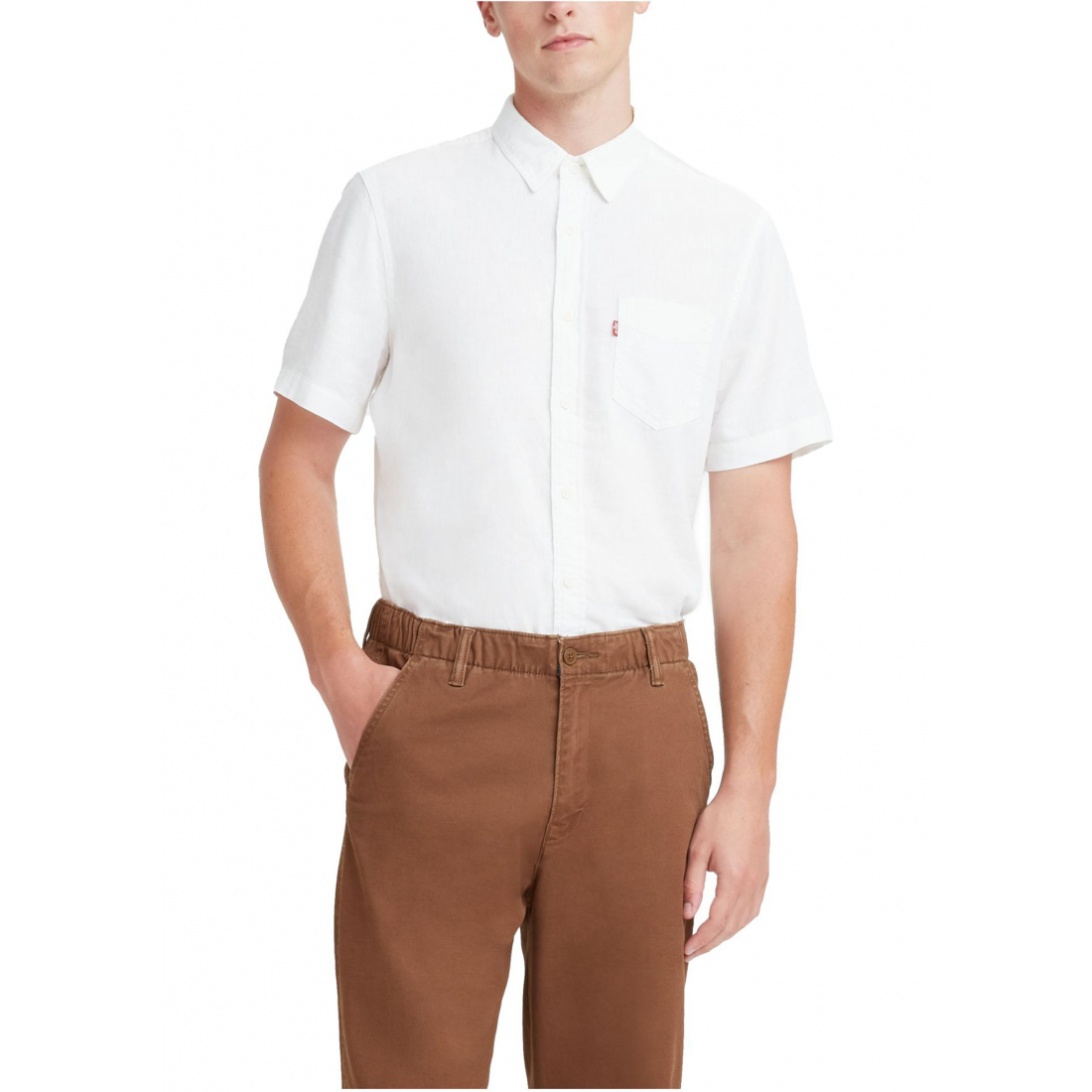 Chemise à manches courtes 'Classic One Pocket Button Up' pour Hommes