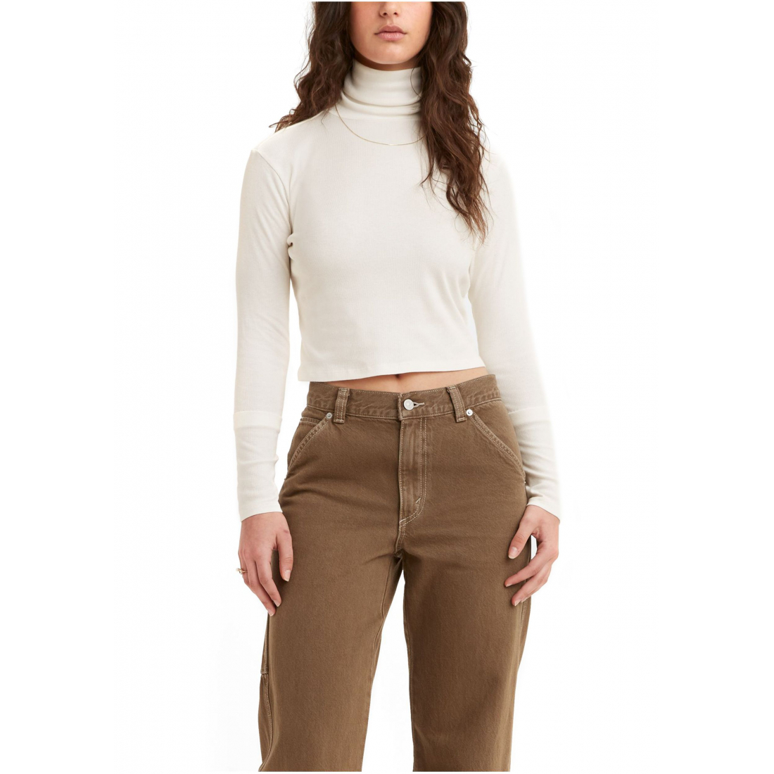 Col roulé 'Moon Ribbed' pour Femmes