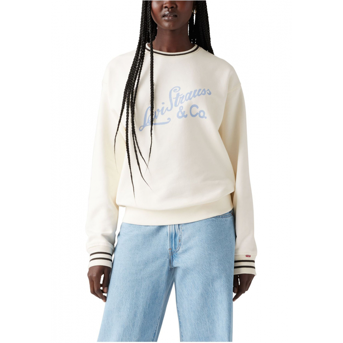 Sweatshirt 'Archival Script Crew Neck' pour Femmes