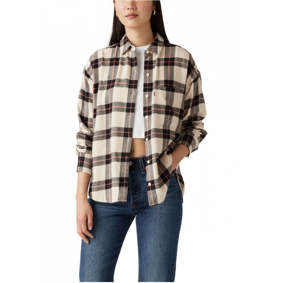 Chemise 'Henri Plaid Printed Flannel' pour Femmes