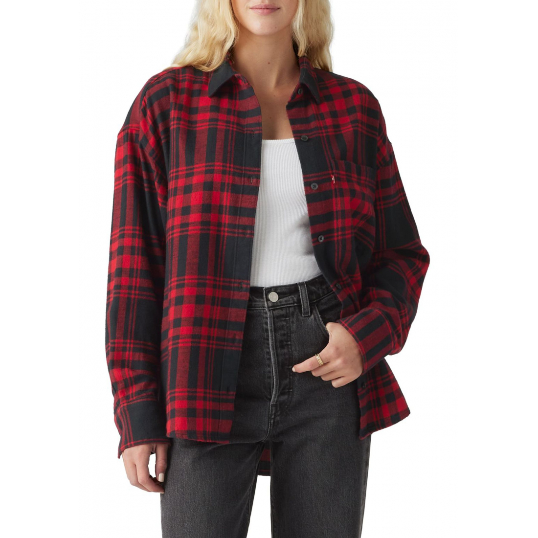 Chemise 'Henri Plaid Printed Flannel' pour Femmes
