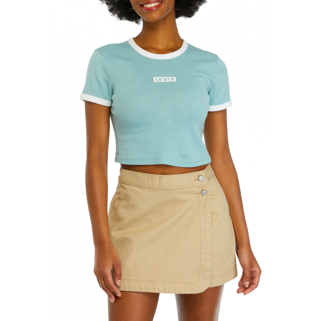 T-shirt 'Mini Ringer Graphic' pour Femmes