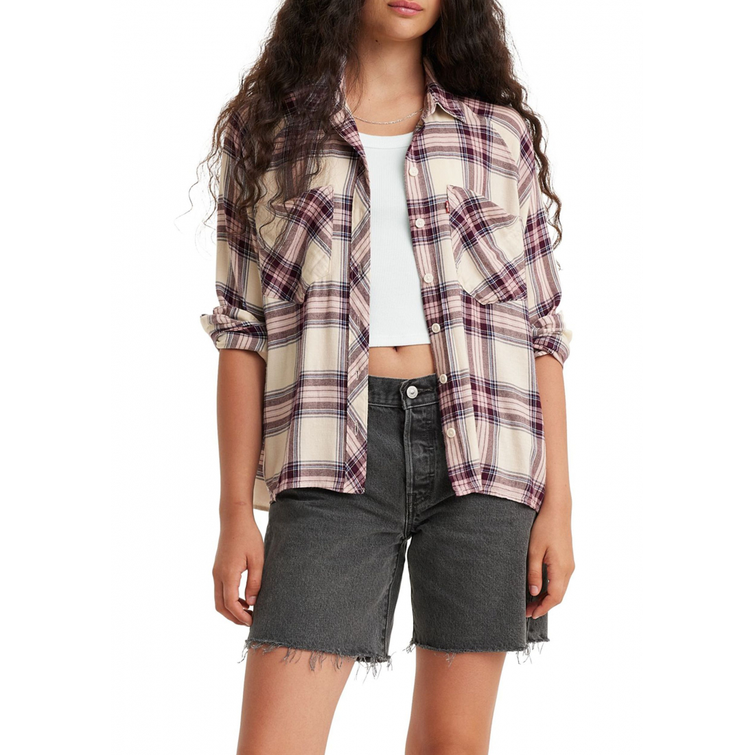 Chemise 'Farrah Plaid' pour Femmes