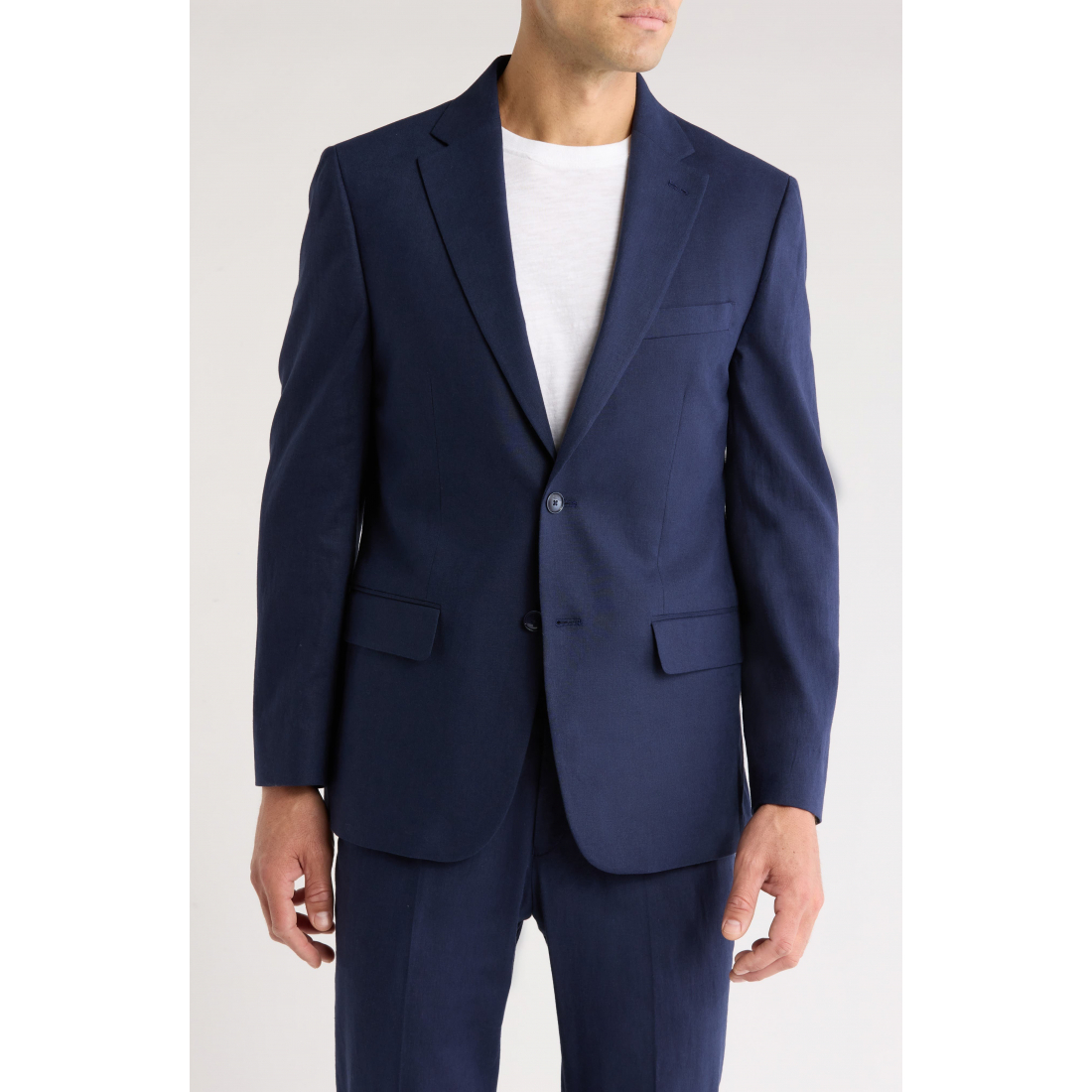 Blazer 'Linen & Cotton Blend' pour Hommes