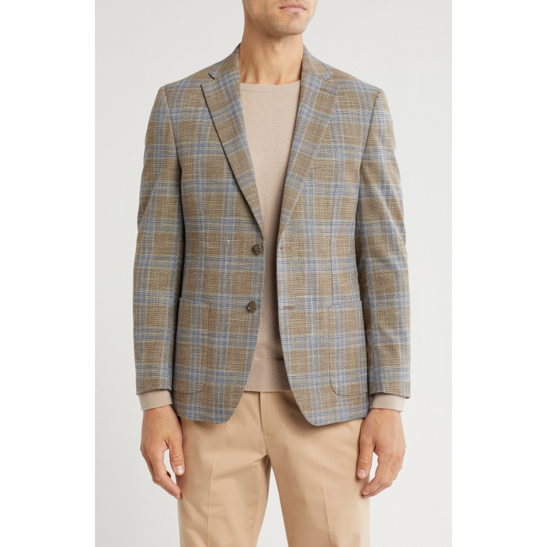 Blazer 'Recycled Polyester Blend Check' pour Hommes