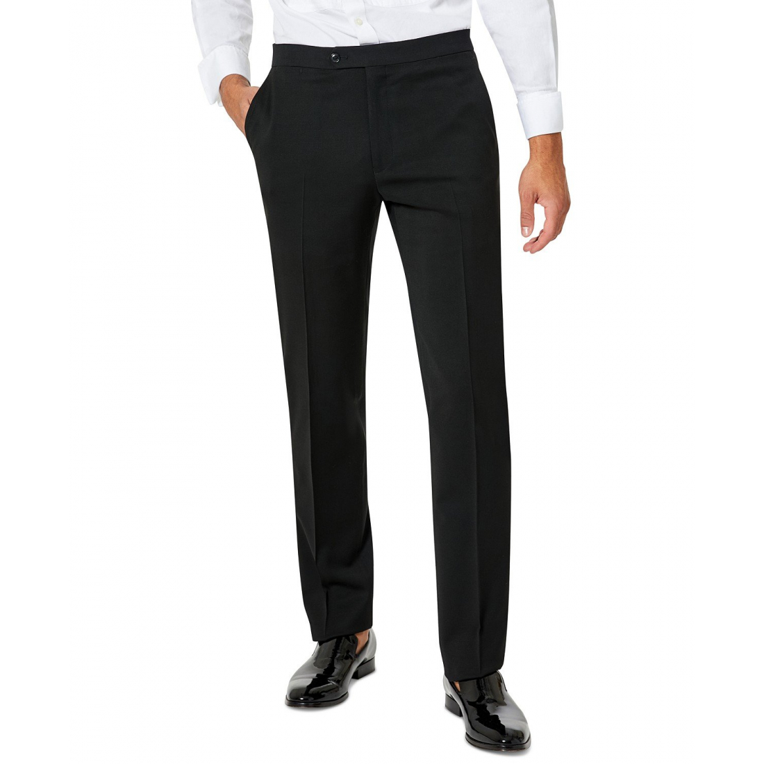 Pantalon 'Modern-Fit Flex Stretch Black Tuxedo' pour Hommes
